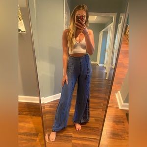 Vici high rise smocked pants